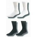 Black Diabetic Welt or Non-Welt Crew Socks (7-11 Medium)